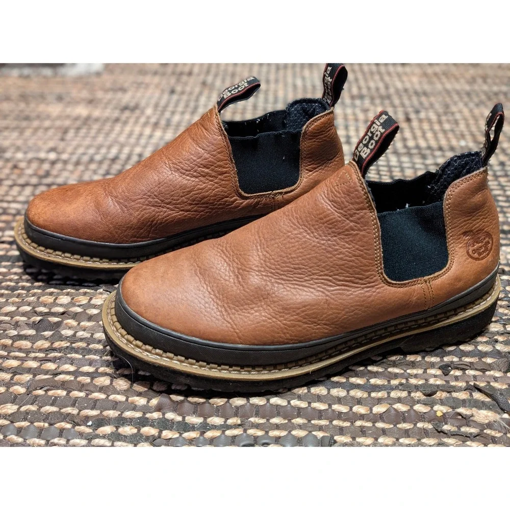 Georgia Boot Mens Georgia Giant Revamp Brown Romeo Moc Toe Shoe Size 13